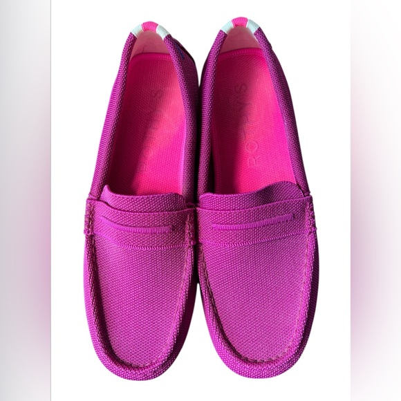 Rothy’s The Driver Raspberry Pink Driving Loafers Women’s Size 7.5 - Picture 1 of 12